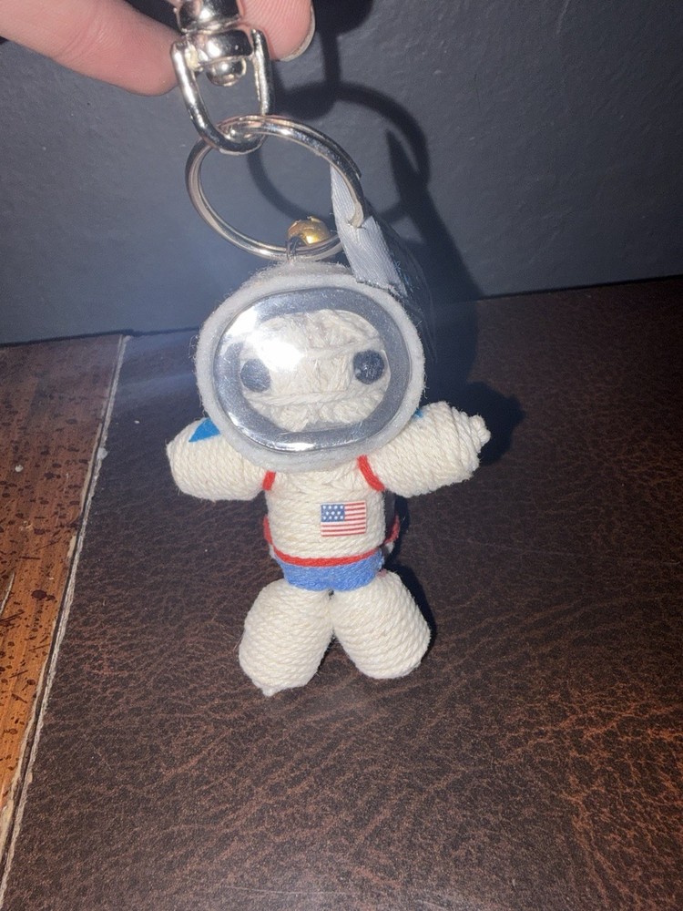 astronaut voodoo doll keychain