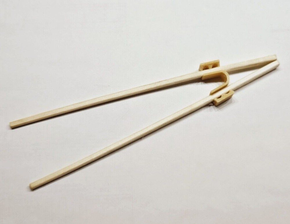 New 5 Pack - Reusable Kid Chopstick Helpers, Beginner Trainer - Washable
