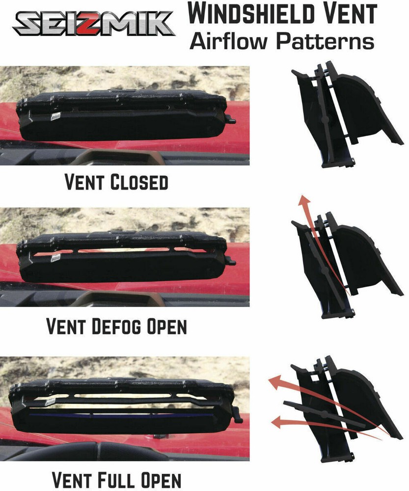 Polaris General XP 1000 2016-2025 Front Windshield Vented Scratch Resistant