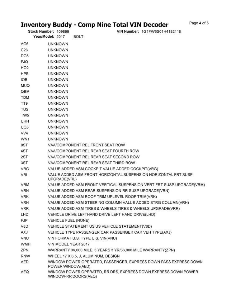 Dash Panel Without Pre-crash System Fits 17-21 BOLT 10295643