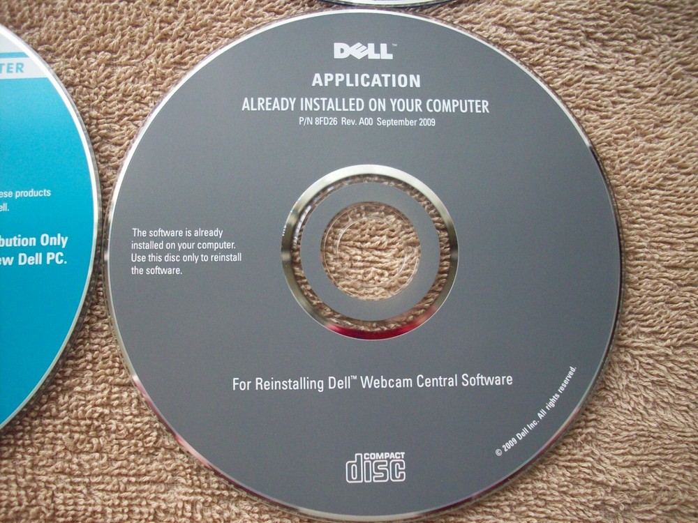 8 Dell Cds Discs For Applications-Drivers & Utilities-Monitors-Operating System