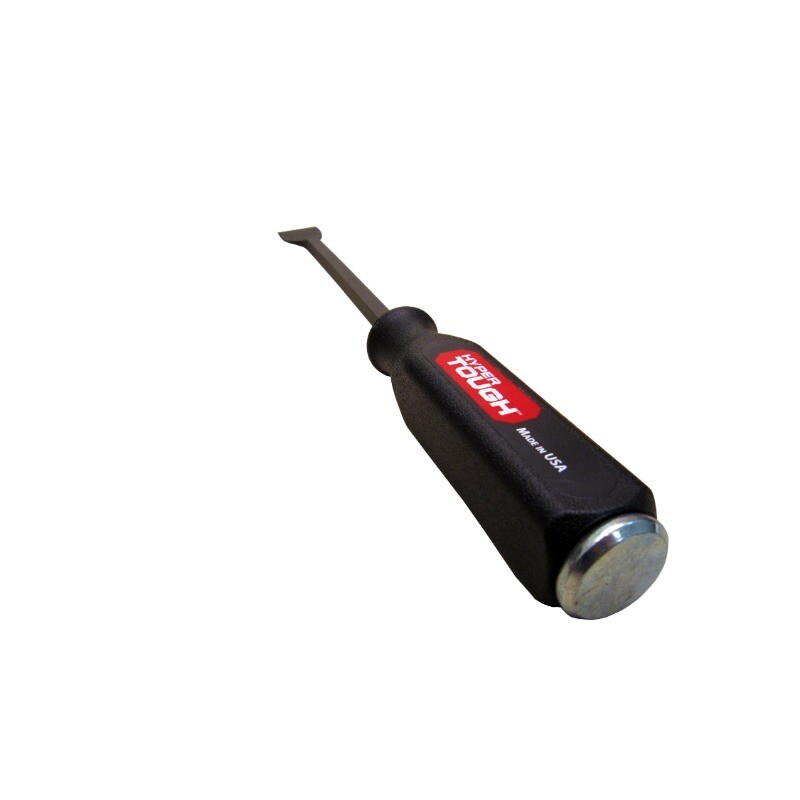 Heavy duty gasket scraper with metal strike on handle