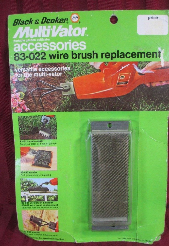 BLACK & DECKER MULTI VATOR WIRE BRUSH REPLACEMENT 83-022 PAINT RUST SCALE METAL