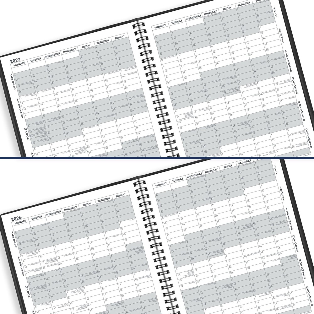 2026 Planner, Monthly, 7" x 8-3/4", Medium, Black (701200526)