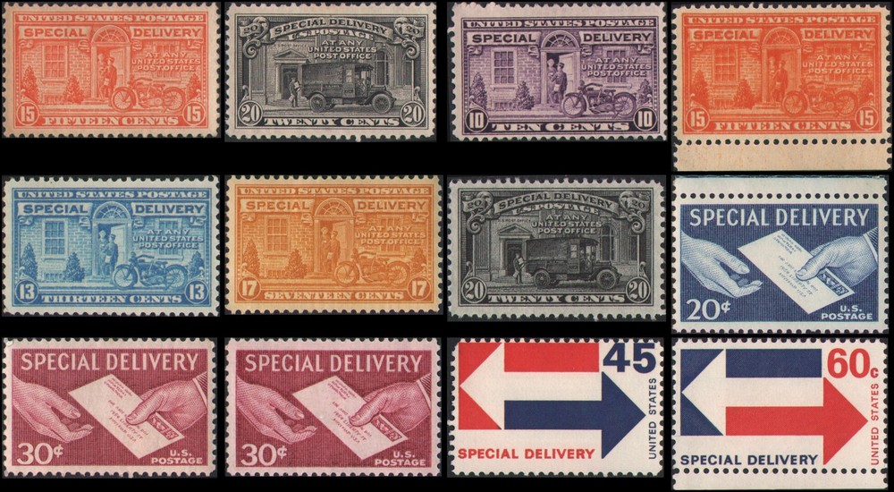 US #E13-E23 MH