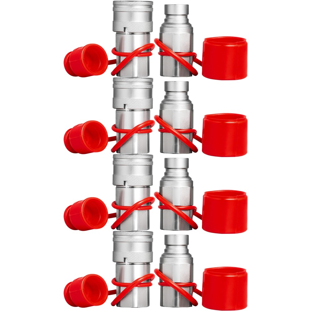 VEVOR Hydraulic Quick Connect Hydraulic Coupler 1/2" 27.6 MPa for Engineering