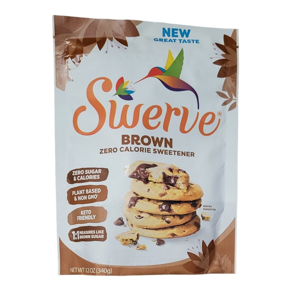 Swerve BROWN SUGAR REPLACEMENT, 2 Substitute Erythritol Zero Carb 0 Calorie 12Oz