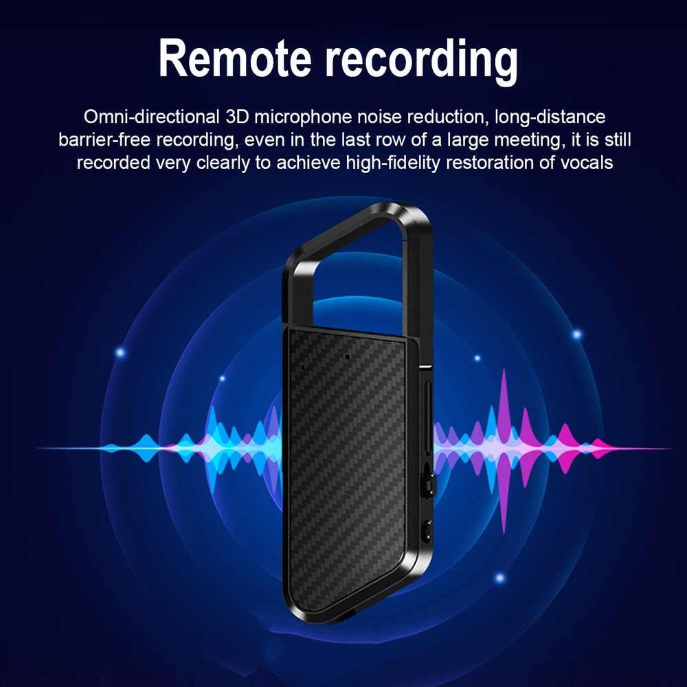 Mini Hidden Spy Digital Audio Voice Activated Recorder MP3 Small Smart Playback