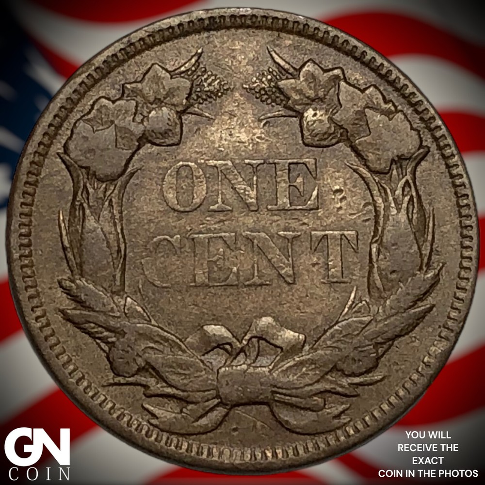 1858 Flying Eagle Cent Penny M8738