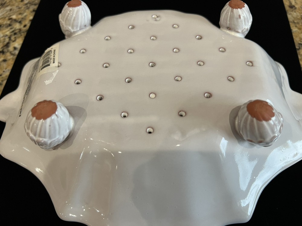 Style Eyes Embossed Whiteware Berry Colander