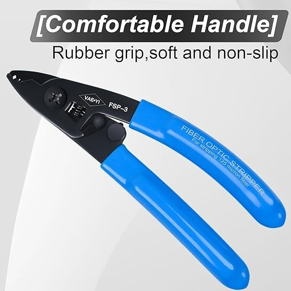 Fiber Optic Cable Tri-Hole Stripper, High Carbon Steel