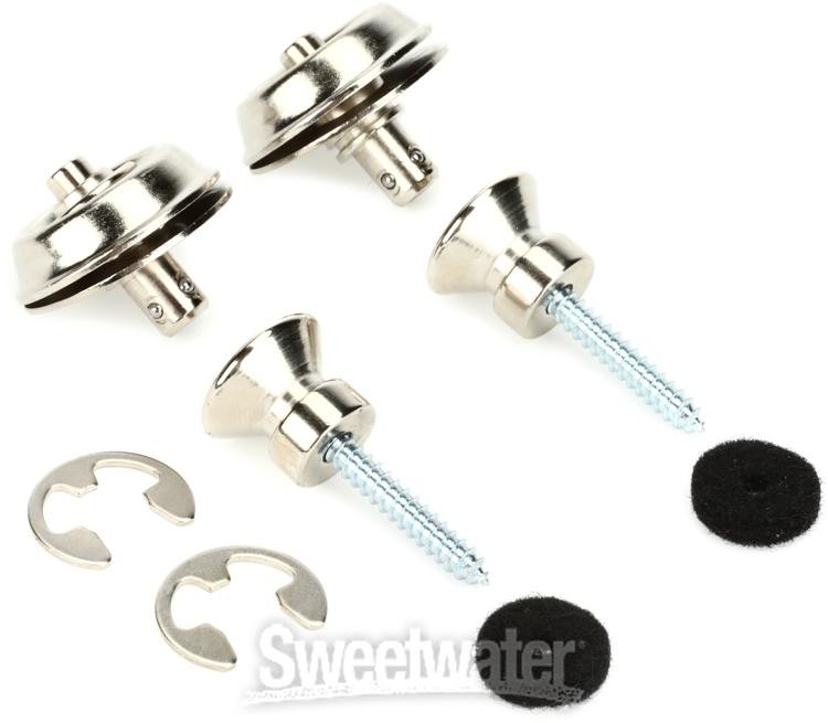 Dunlop Straplok Traditional Strap Retainer System - Nickel