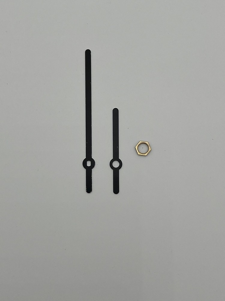 CLOCK HANDS - Skinny Black Metal - 3 Pc - (8 Pkgs Total)