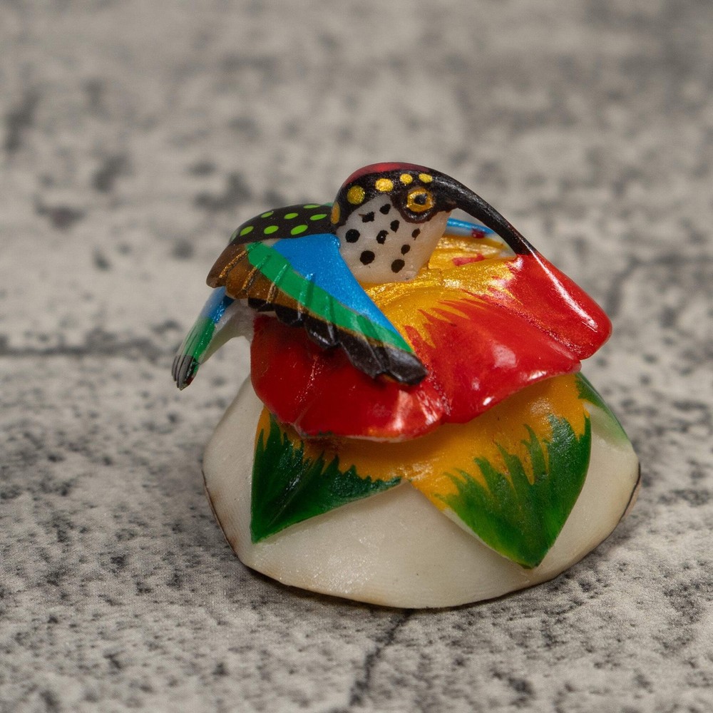 Hummingbird Tagua Carving