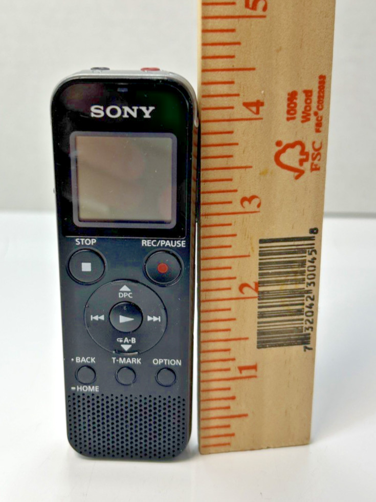 Sony ICD PX470 Digital Voice Recorder USB MicroSD Expandable Black WORKS