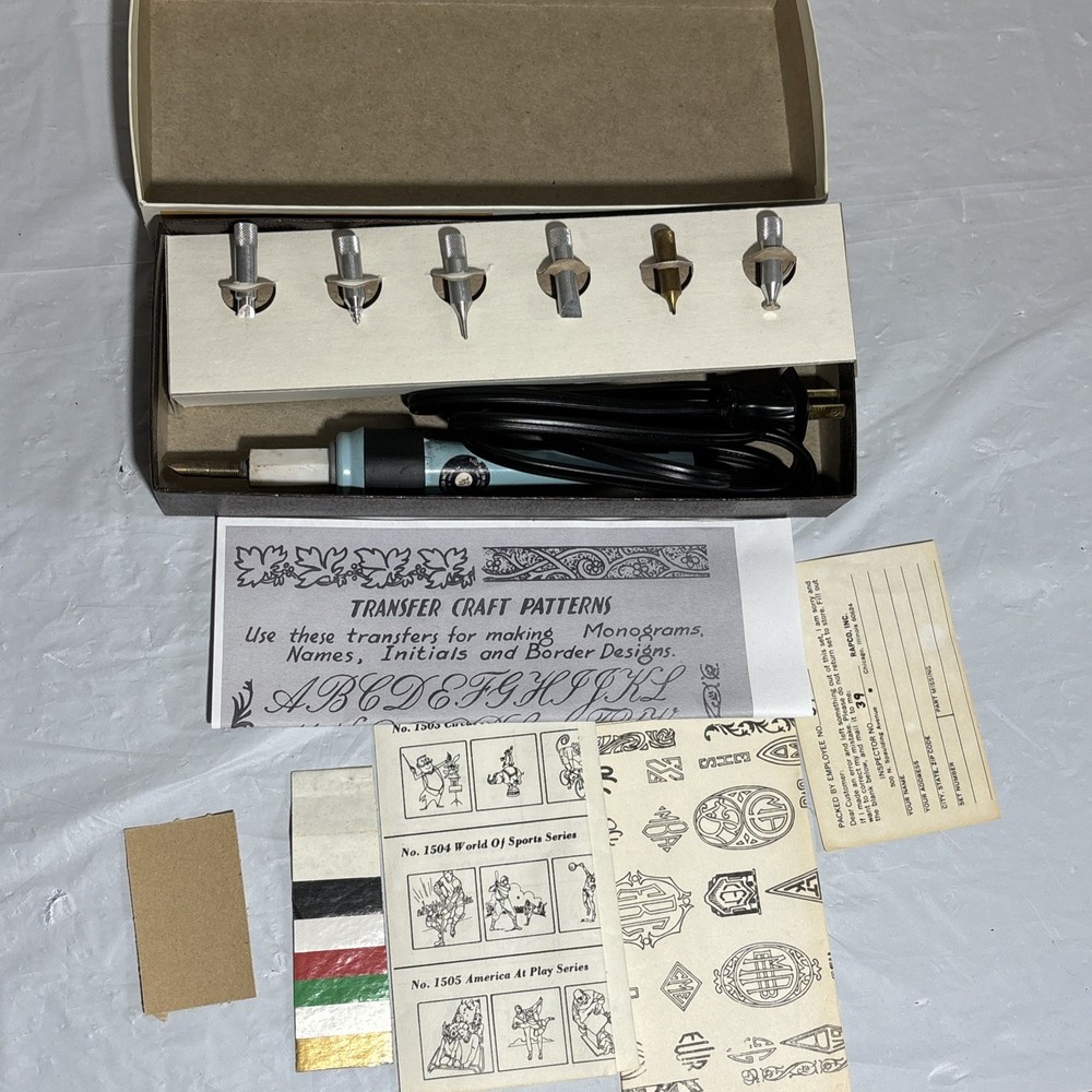 Vintage Rapco Model 6557 Electric Pen Set Tested & Working