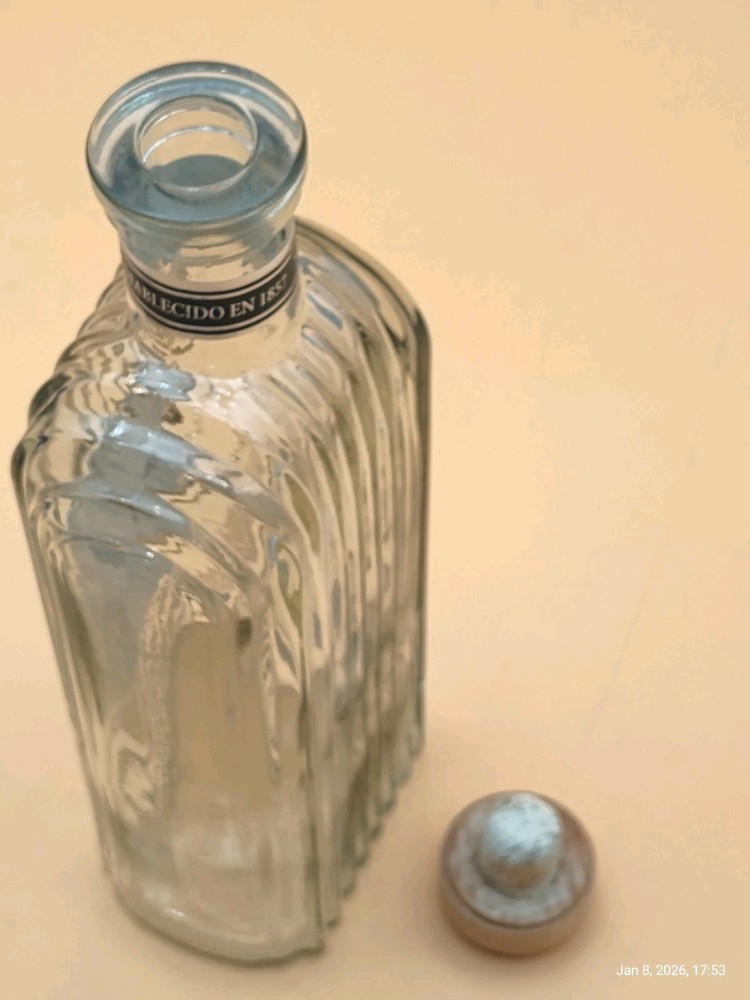 Gran Centenario Plata Tequila Bottle 1L EMPTY Glass Bottle