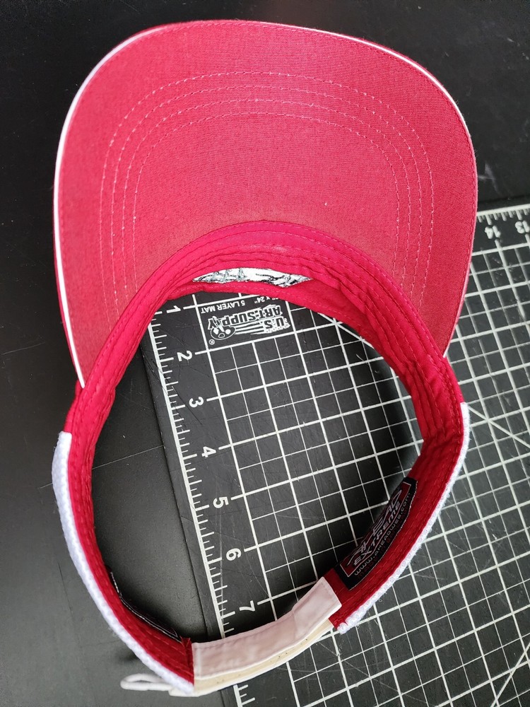 Ala Wai Golf Course Hawaii VISOR Ahead Extreme Red Osfa Adjustable Strapback