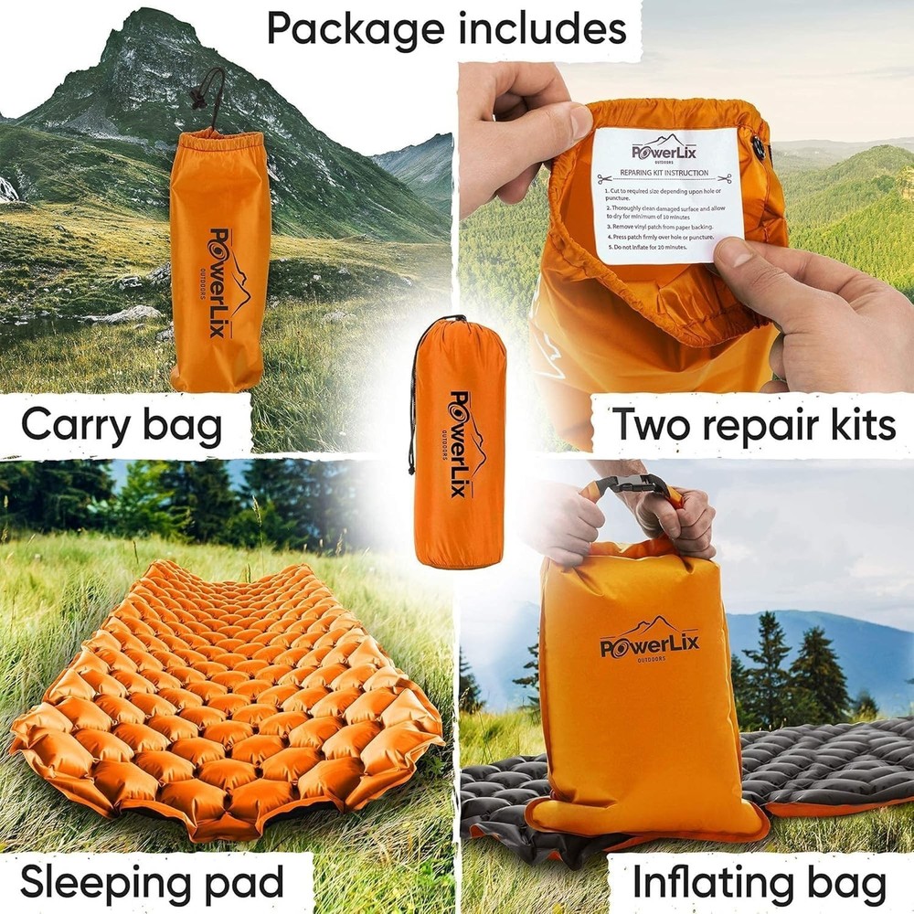 Ultralight Inflatable Camping Sleeping Pad Waterproof Compact for Backpacking