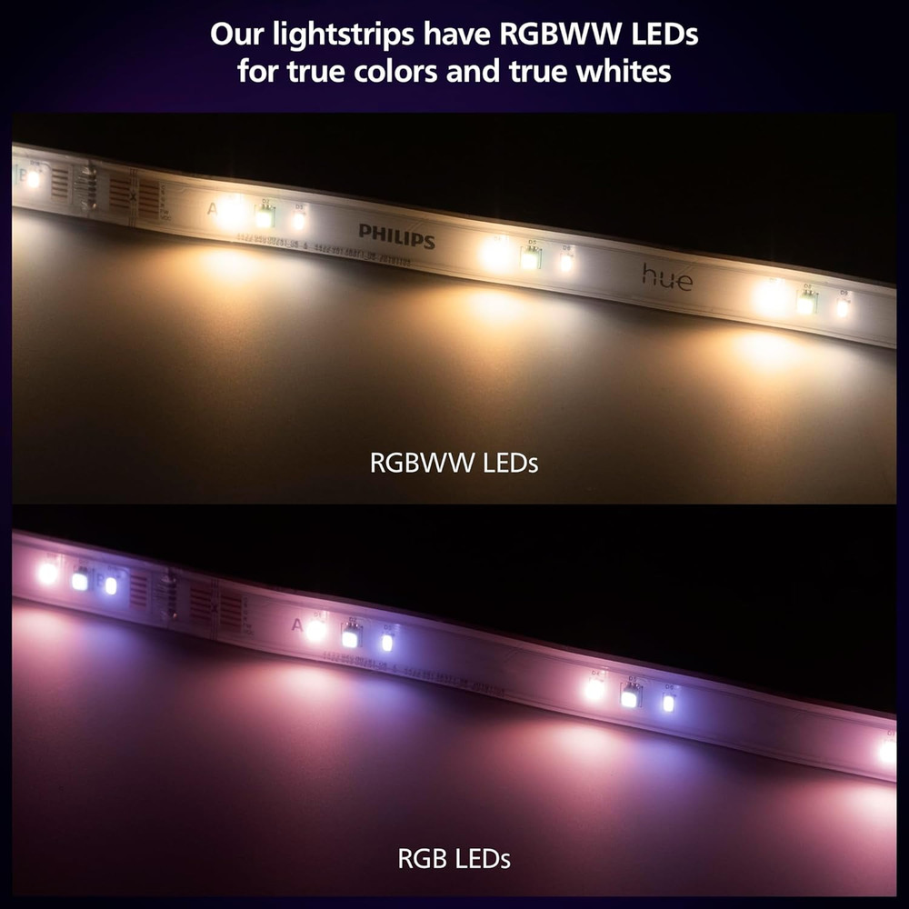 Indoor 10 Ft Smart LED Solo Lightstrip Base Kit - 1 Pack - Control with Hue App