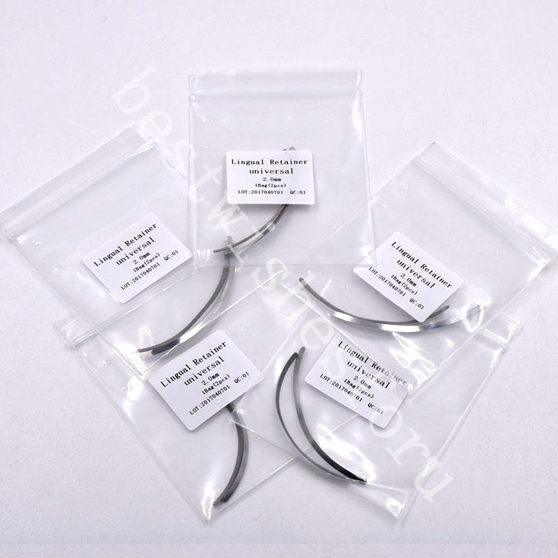 1 Pack 2 Pcs Dental Universal Lingual Bondable Splint Retainer Mesh Base 2mm