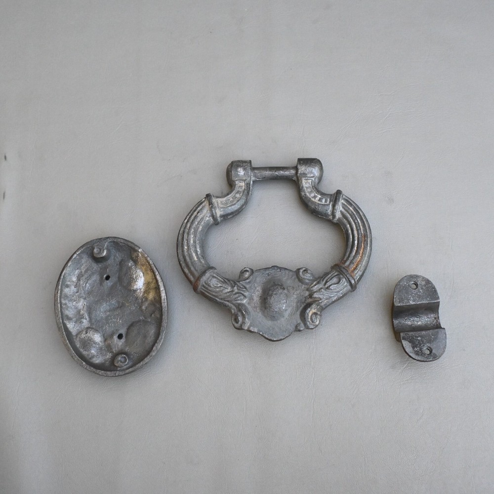 Vintage Victorian Style large heavy cast Iron door gate handle pull knocker