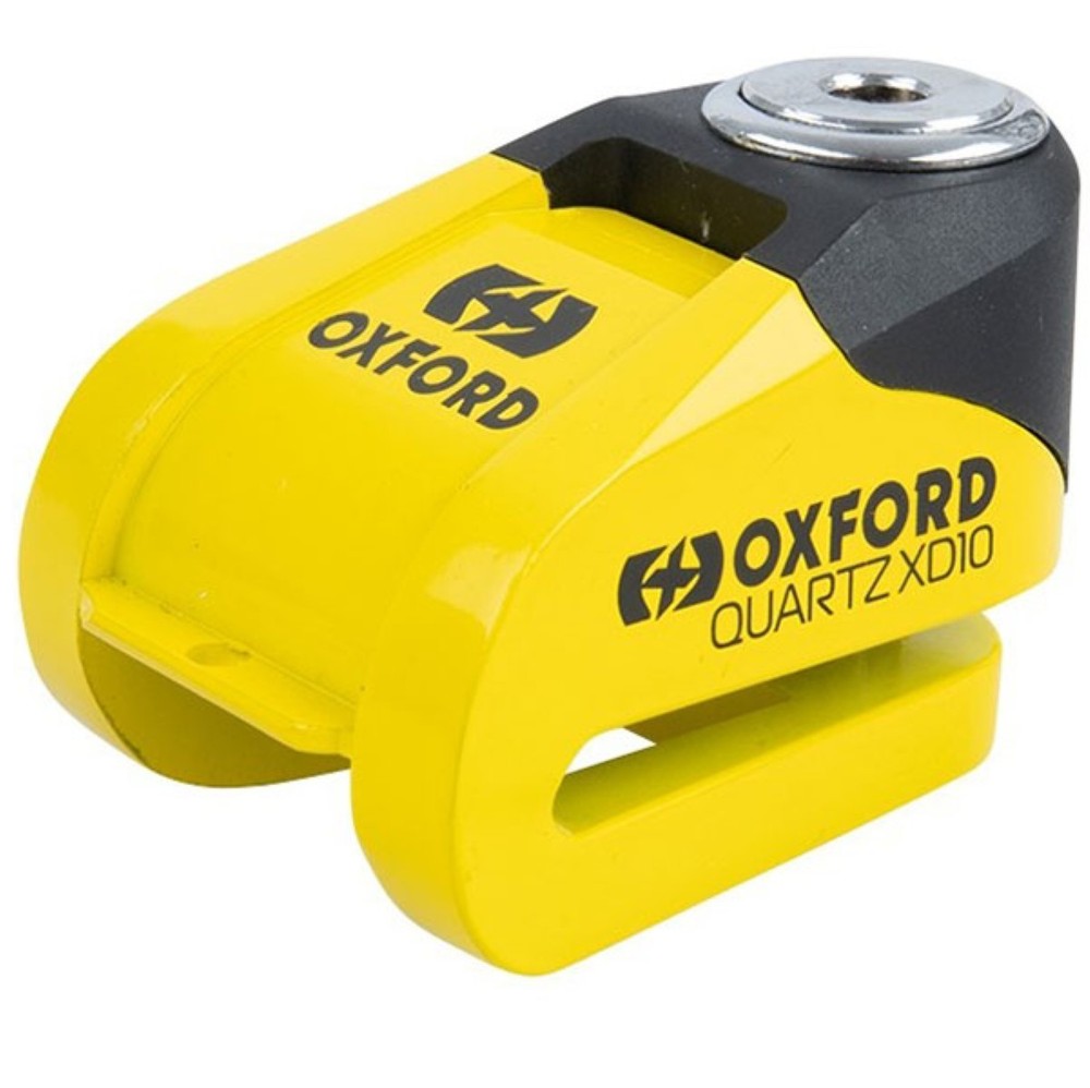 Oxford Quartz XD10 Disc Lock Yellow/Black Motorcycle Security Device