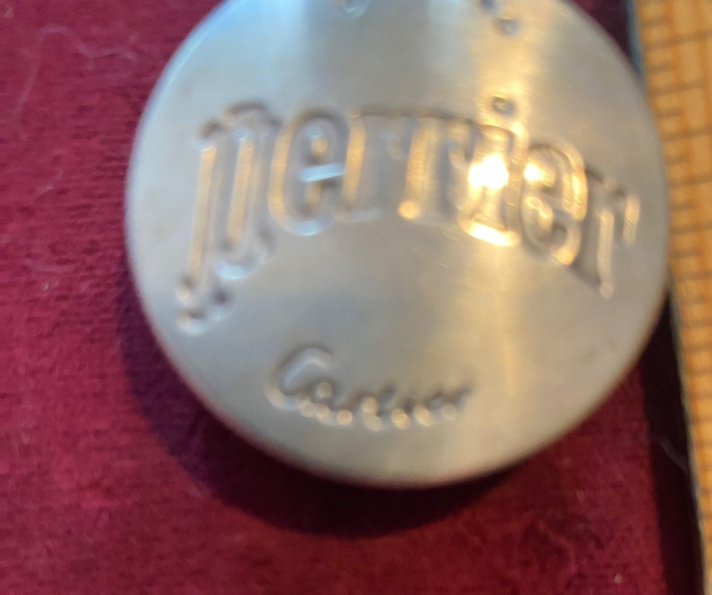Cartier Perrier Sterling Silver Bottle Cap BOTTLE CAP