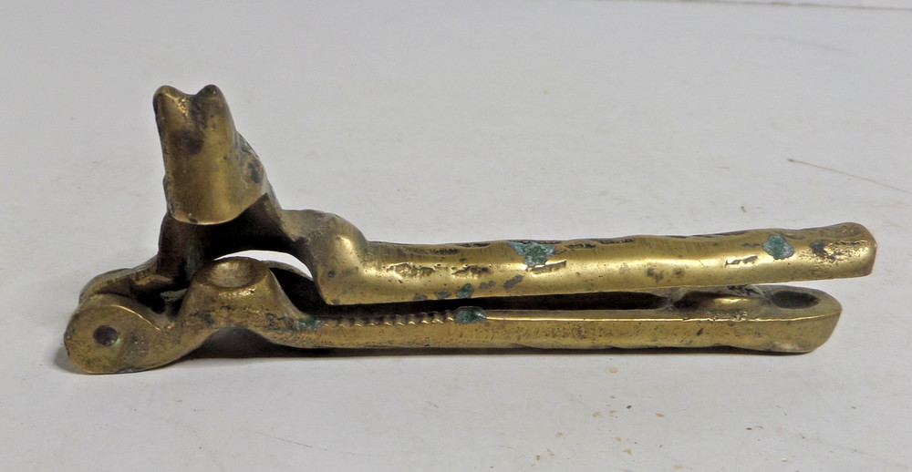 brass squirrel nut cracker pliers vintage