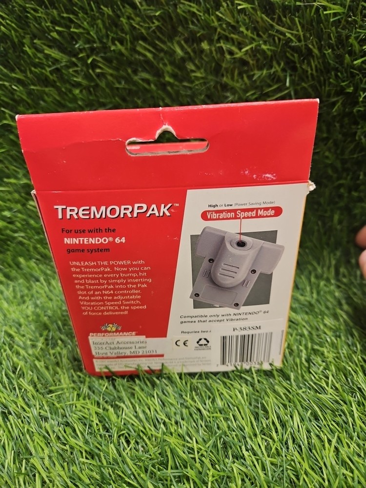 N64 Performance Tremorpak Rumble Pak Boxed Nintendo 64