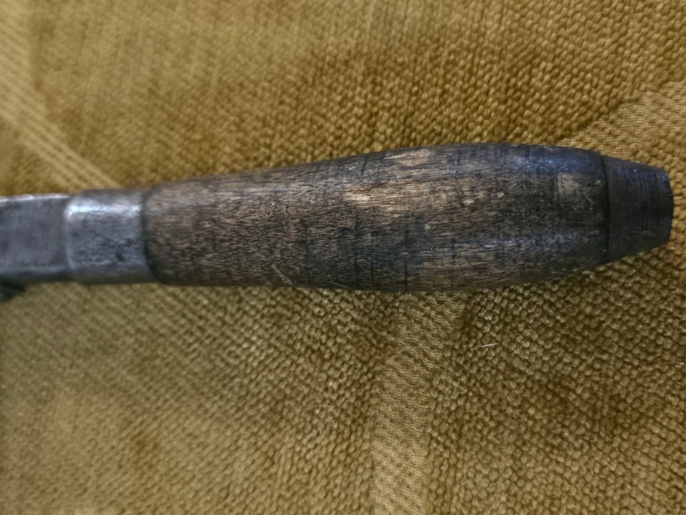 Vintage Stillson Pattern Adjustable Pipe Monkey Wrench USA Wood Handle