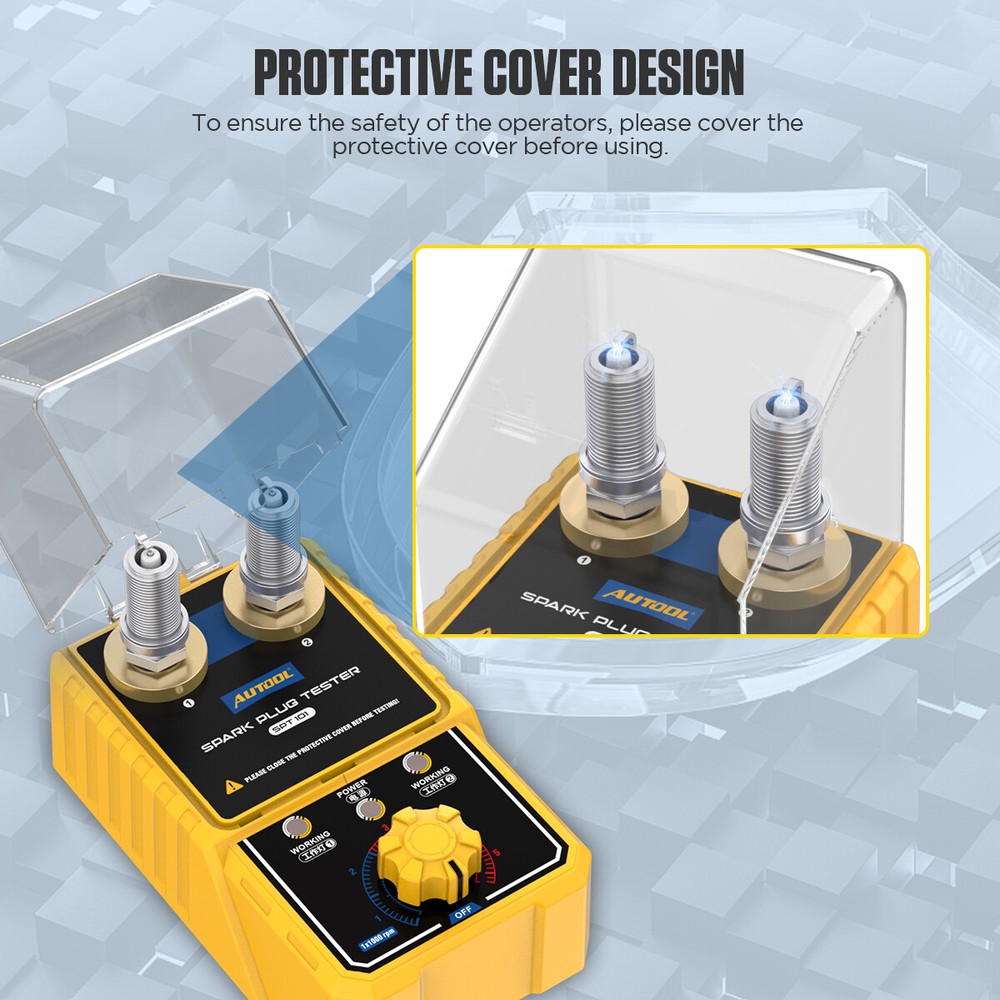 Spark Plug Tester 12V Gasoline Car Ignition System Analyzer Diagnostic Test Tool