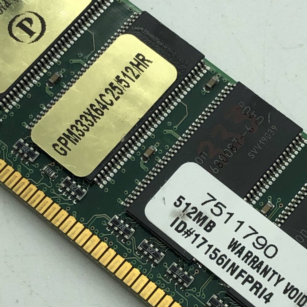 512mb PC2100 DDR266 ( NON-ECC ) 64mx64 SDRAM Rare Vintage