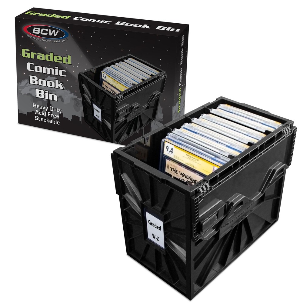 BCW Graded Comic Book Storage Plastic Bin Stackable Boxes