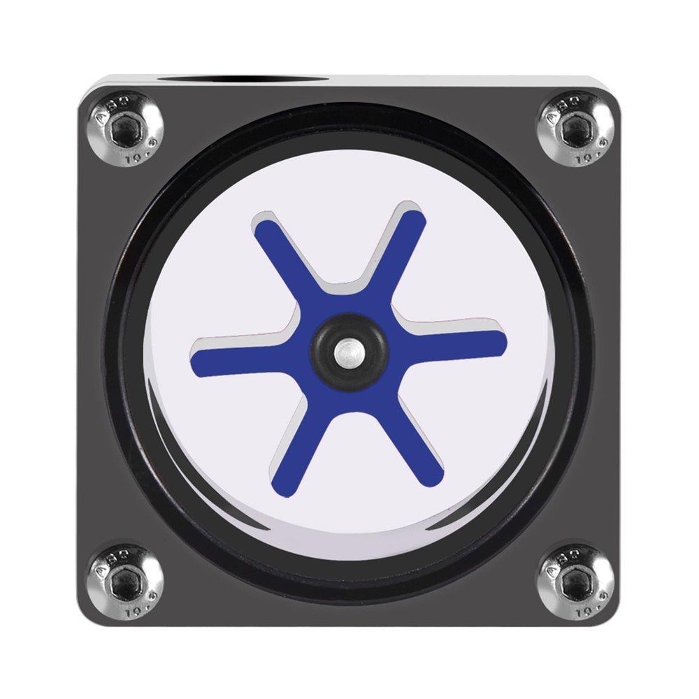 Flow Meter Indicator for PC Water Cooling System, G1/4 Threaded 6 Impeller 3 ...