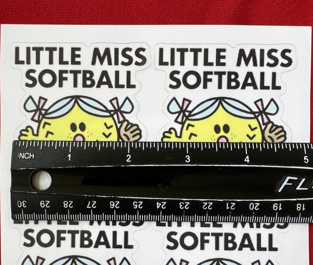 Little Miss Softball Decals (2)