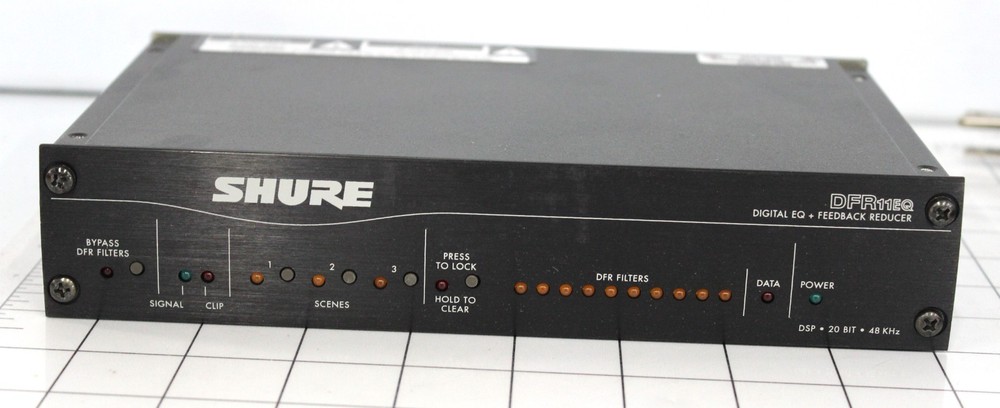Shure DFR11EQ5, Digital EQ Feedback Reducer Limiter
