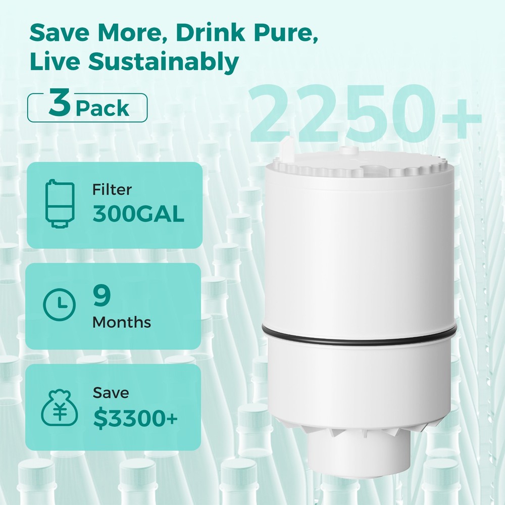 3 Pack RF-3375 Faucet Water Filter Replacement for RF-3375 FM3700 System Use