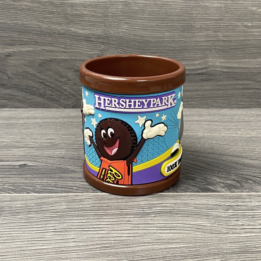 Hershey Park 3D Plastic Brown Vintage Coffee Tea Cup Mug