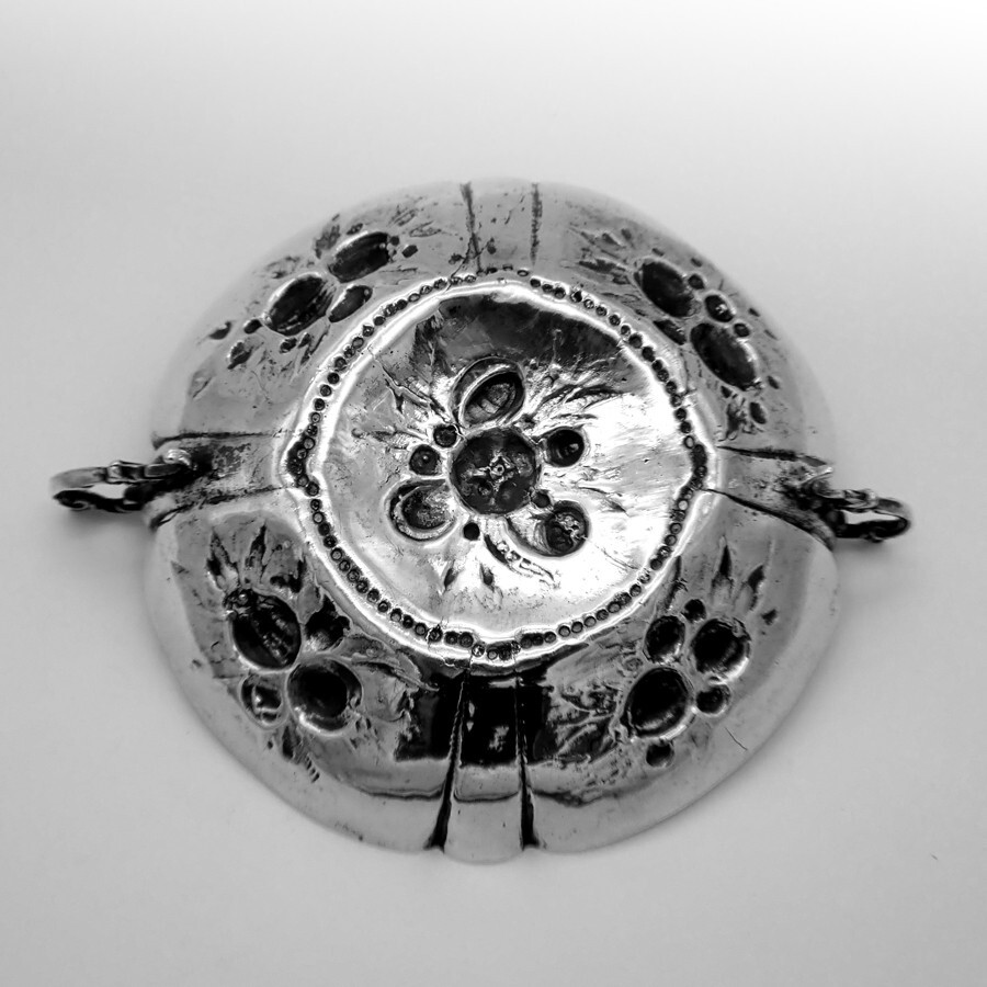 Serving Bowl Fruit Designs German 800 Silver