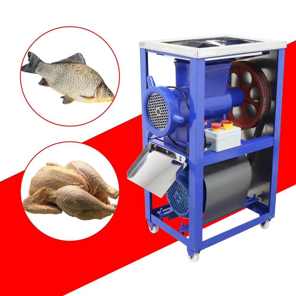  220V Fish/Chicken Bones/Vegetable Crusher Mincer Chopper Feed Processor