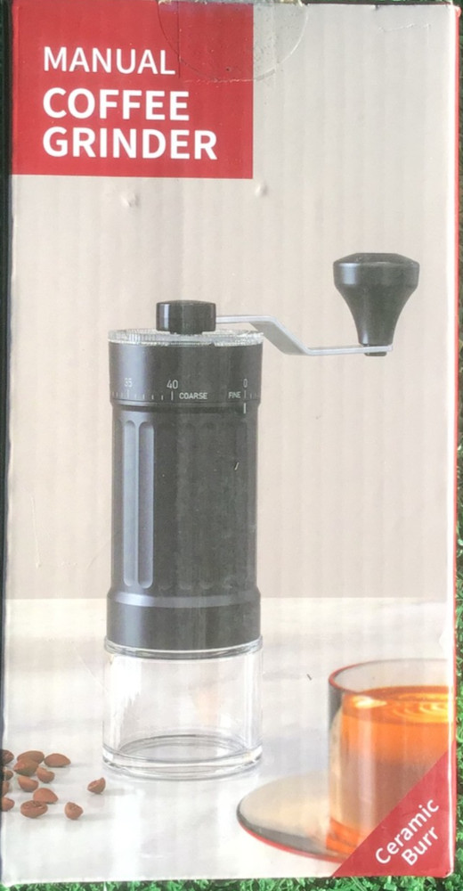 Mini Manual Coffee Grinder with 40 Adjustable Settings Portable Hand Bean Mill