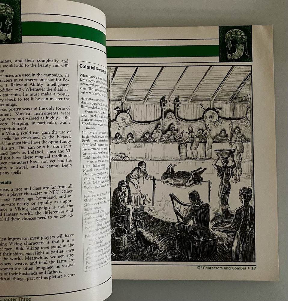 AD&D Vikings Sourcebook Dungeons And Dragons W/ Map