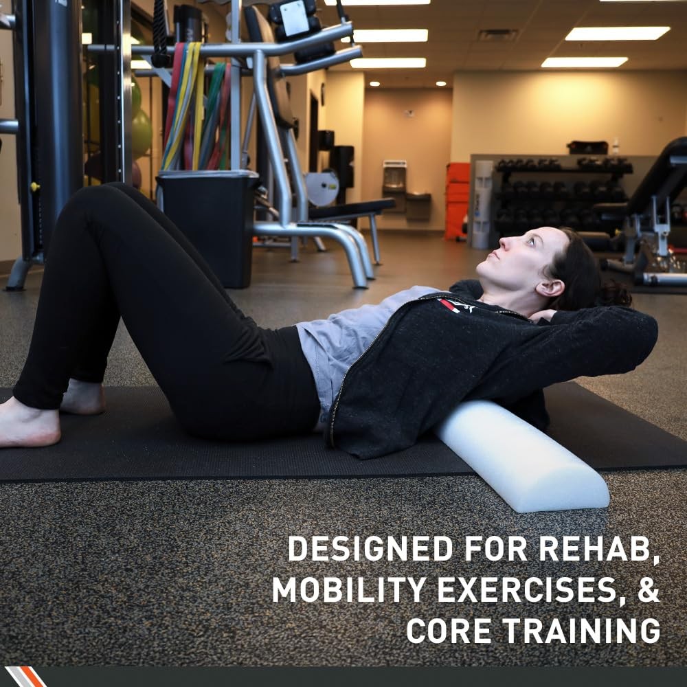 ZZFR612H Half Foam Rollers, 6 x 12-Inch