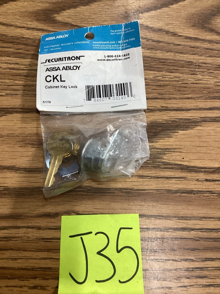 Security on Assa Alloy CKL Cabinet Key Lock 🟠