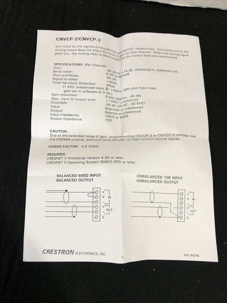 Crestron CNVCP-2 Independent Audio Volume Control Circuit Board