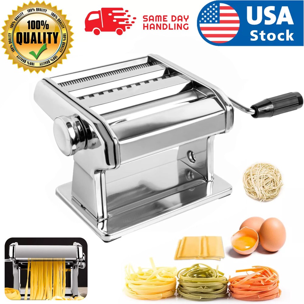 Stainless Fresh Pasta Maker Roller Machine for Spaghetti Noodle Kitchen Tool