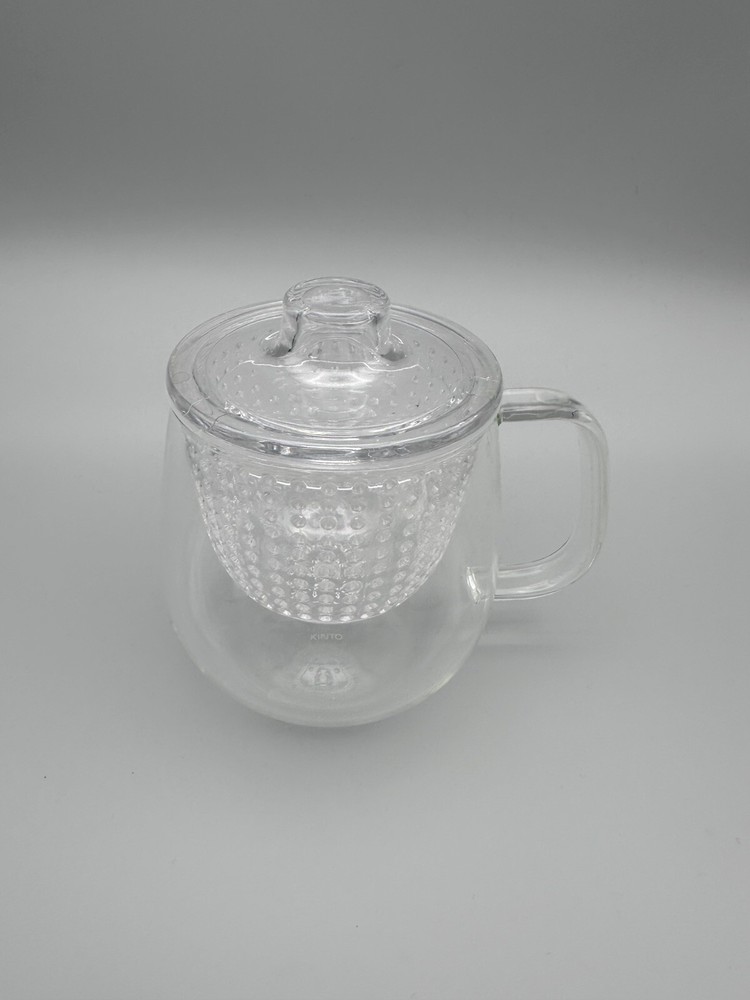 KINTO UNITEA UNIMUG Medium Clear Mug Cup Tea Strainer 350ml