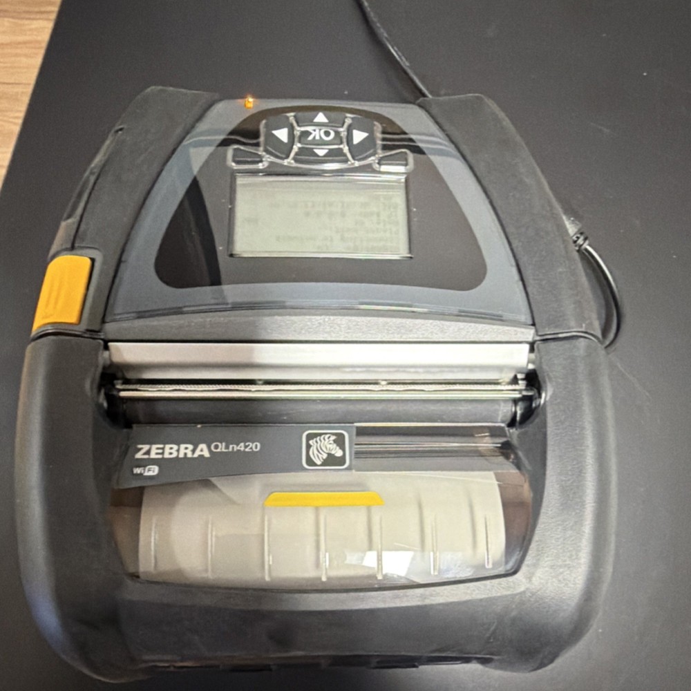 Zebra QLn420 Mobile Portable Thermal Printer Bluetooth WiFi 7.4V