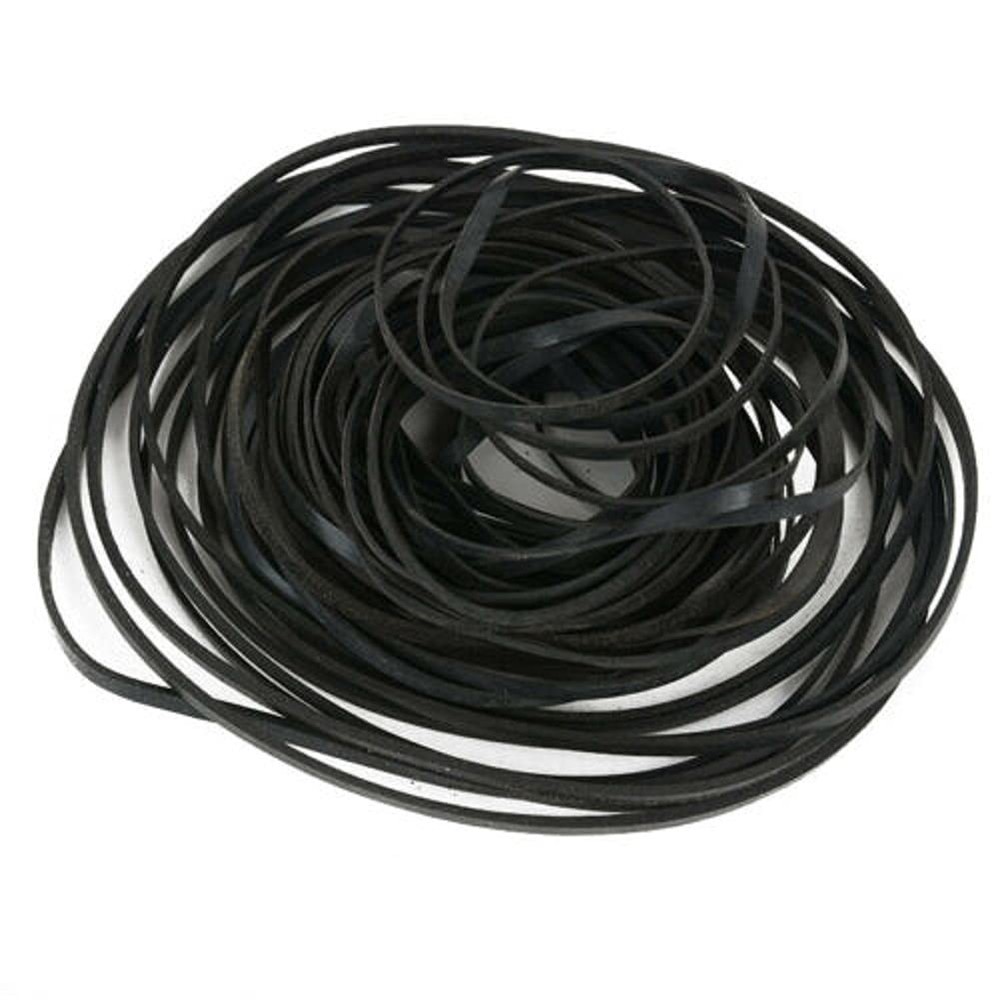 50 Pcs Mixed Flat Cassette Tape Machine Recorder Rubber Belt, 2mm Width